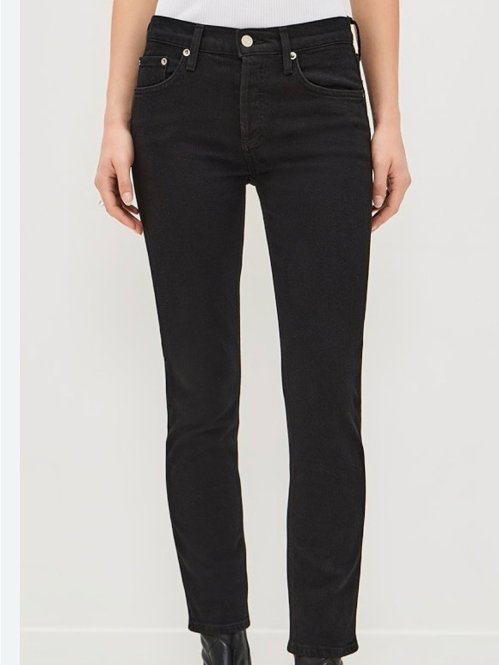 Agolde Black right rise cocktail ankle Jeans size 27